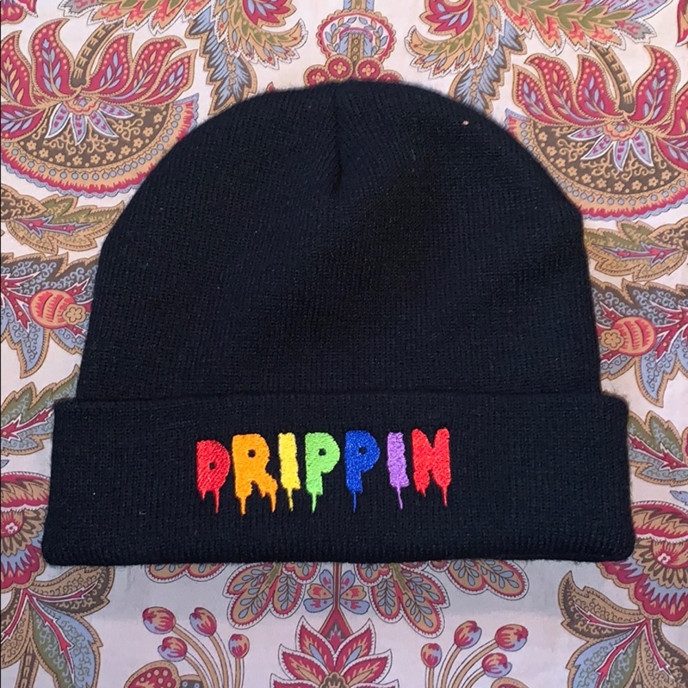 black beanie